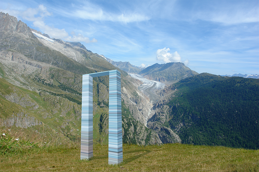 Skulptur das Gletschertor